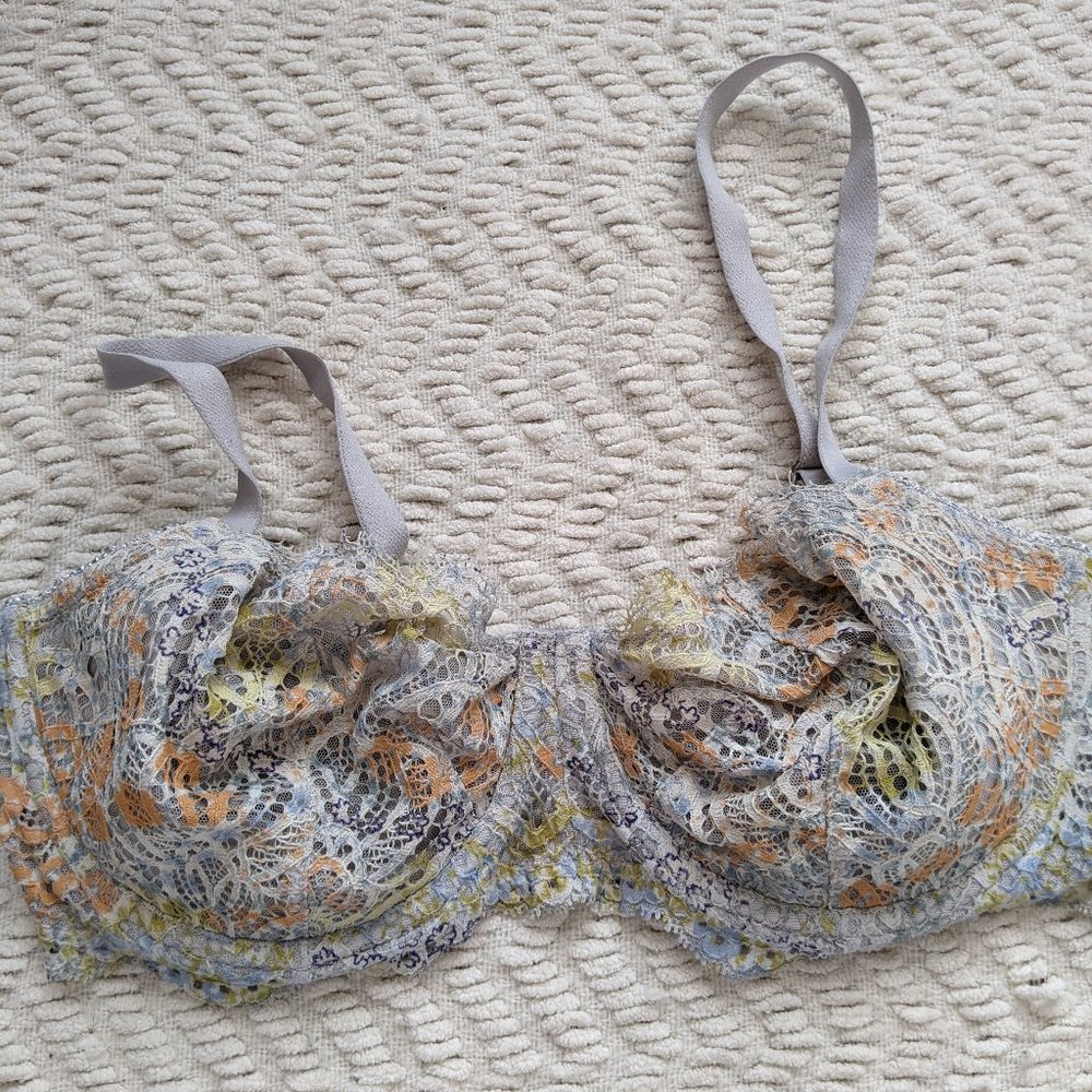 Victorias Secret Dream Angels Push Up Without Padding Lace Bra 36DD EUC